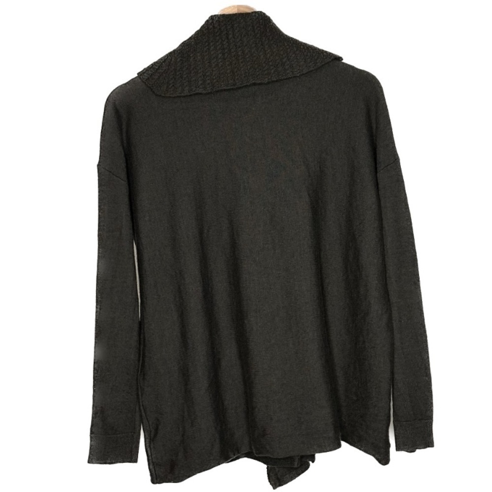 Ellen Tracy Merino Wool Buckle Sweater Cowl Neck Green Size M Old Money - Picture 4 of 12